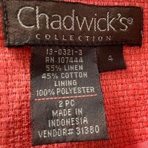 Chadwick Collection Coral 2piece Skirt Suit